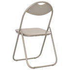 Klappstuhl 2 pcs Sand 48 x 43,5 x 81 cm Kunstleder