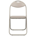 Klappstuhl 2 pcs Sand 48 x 43,5 x 81 cm Kunstleder