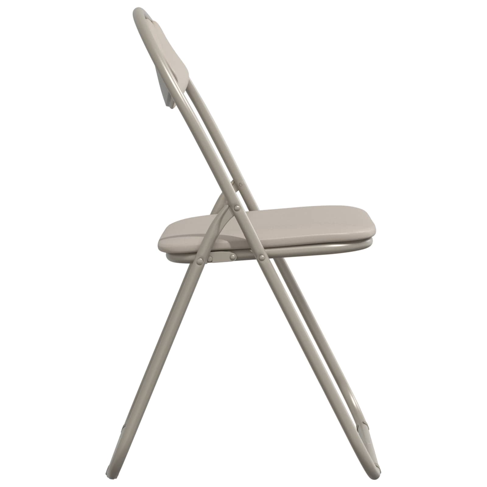 Klappstuhl 2 pcs Sand 48 x 43,5 x 81 cm Kunstleder