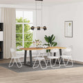 Klappstuhl 8 pcs Weiß 48 x 43,5 x 81 cm Kunstleder