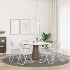 Klappstuhl 8 pcs Weiß 48 x 43,5 x 81 cm Kunstleder