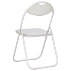 Klappstuhl 8 pcs Weiß 48 x 43,5 x 81 cm Kunstleder