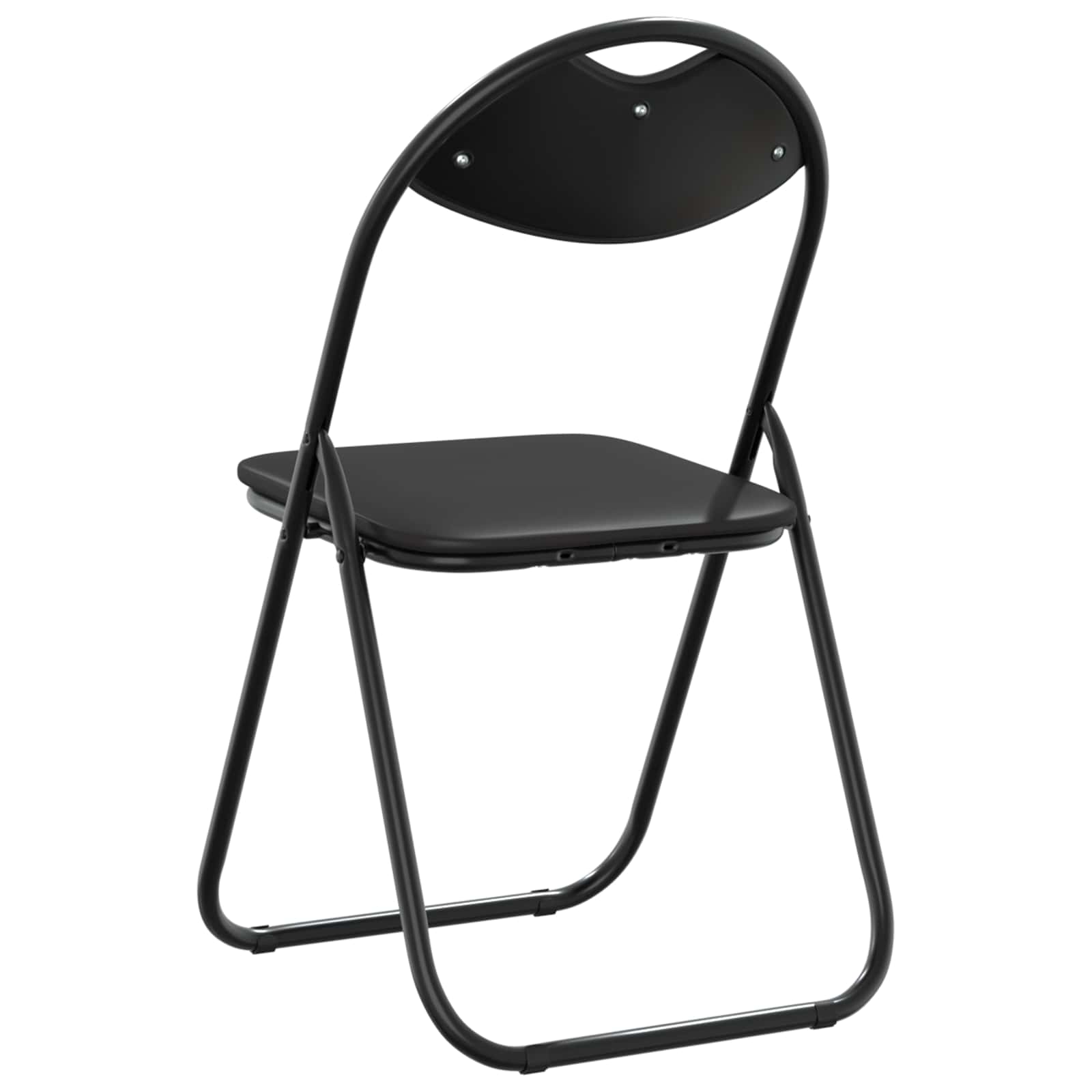 Klappstuhl 8 pcs Schwarz 48 x 43,5 x 81 cm Kunstleder