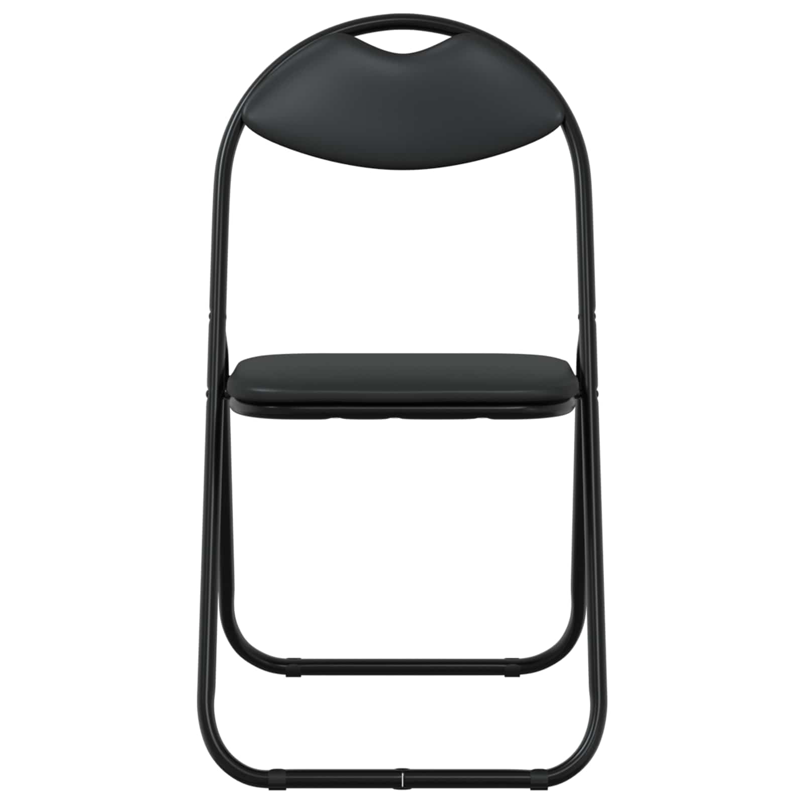 Klappstuhl 8 pcs Schwarz 48 x 43,5 x 81 cm Kunstleder