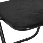 Klappstuhl 2 pcs Schwarz 48 x 44 x 78 cm Samt