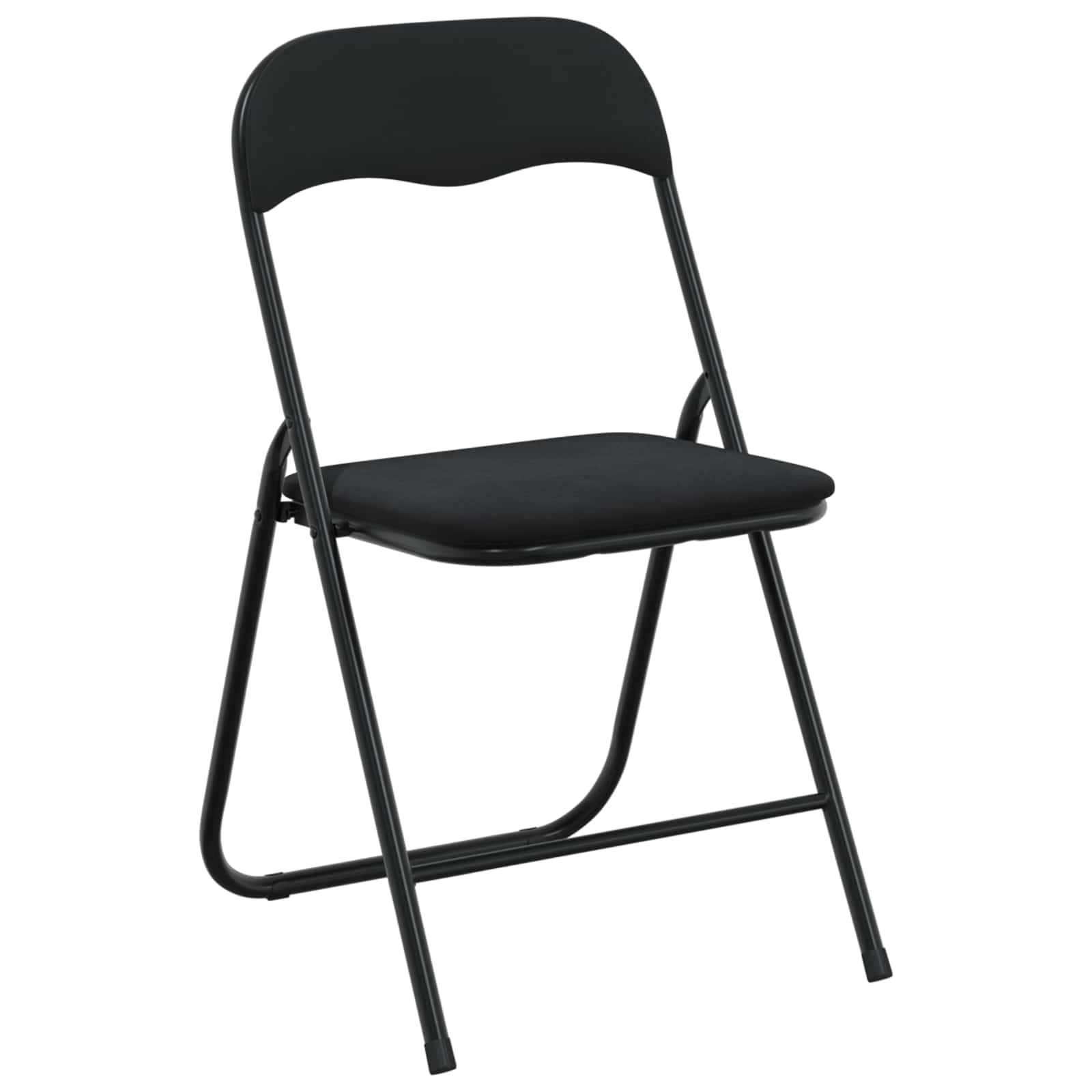 Klappstuhl 2 pcs Schwarz 48 x 44 x 78 cm Samt