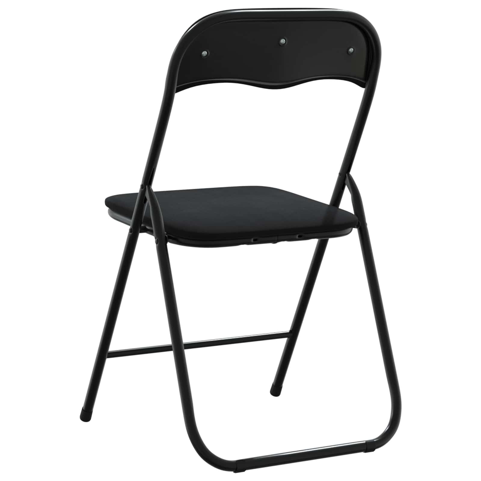 Klappstuhl 2 pcs Schwarz 48 x 44 x 78 cm Samt