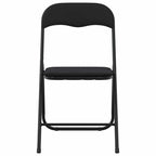 Klappstuhl 2 pcs Schwarz 48 x 44 x 78 cm Samt
