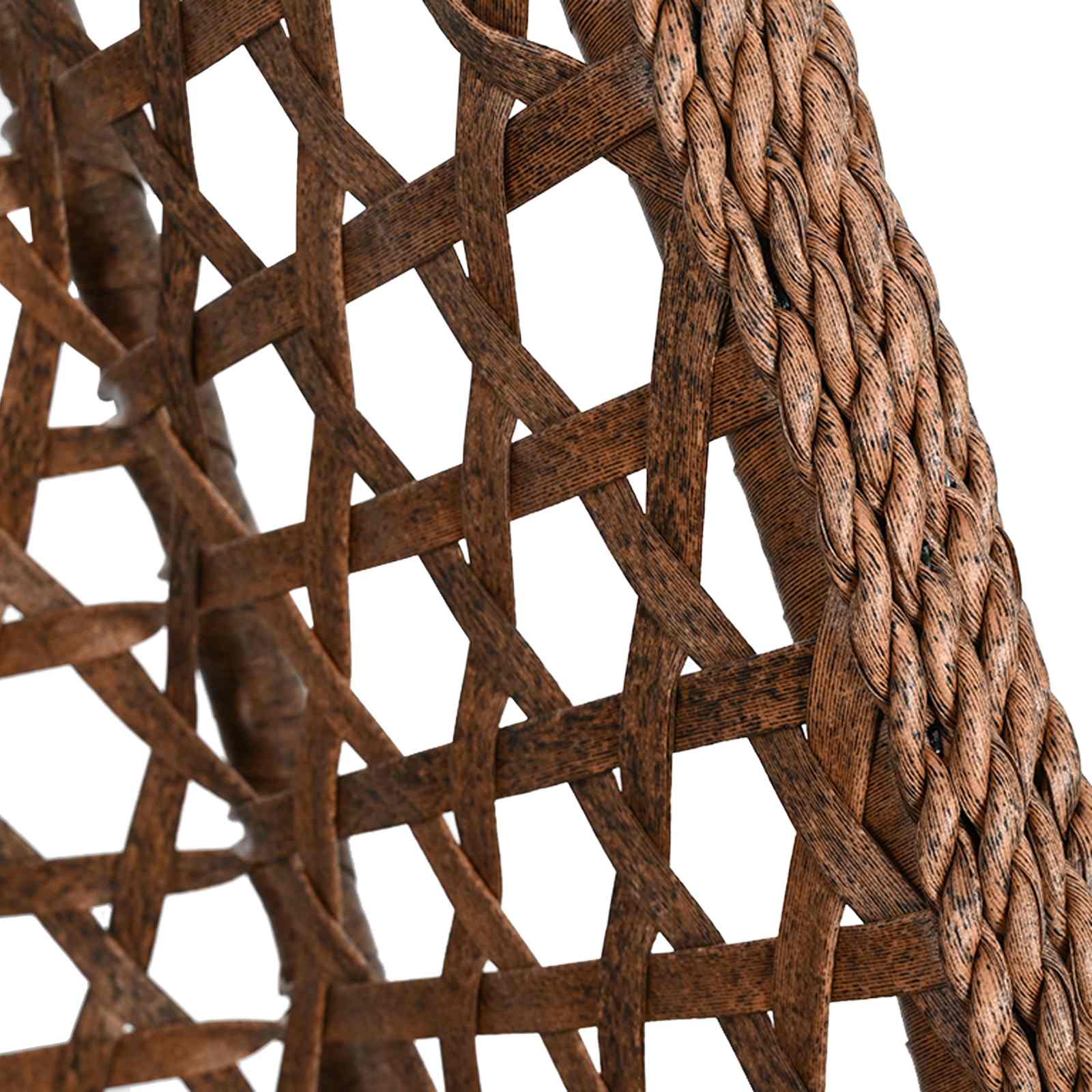 Hängesessel ohne Gestell Poly-Rattan 92 x 57,5 x 110 cm