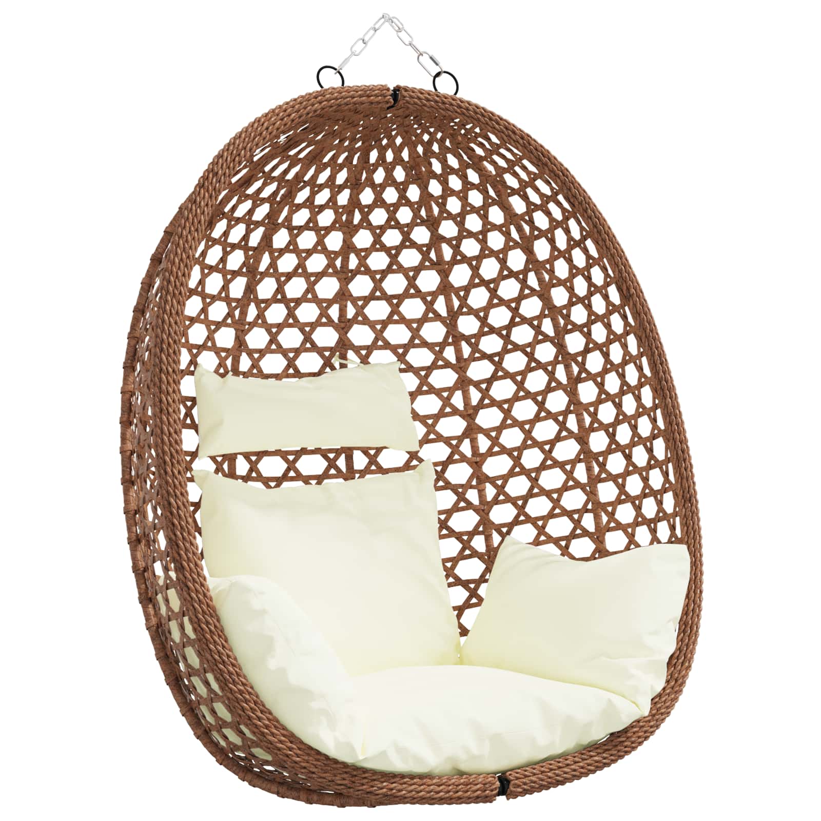Hängesessel ohne Gestell Poly-Rattan 92 x 57,5 x 110 cm