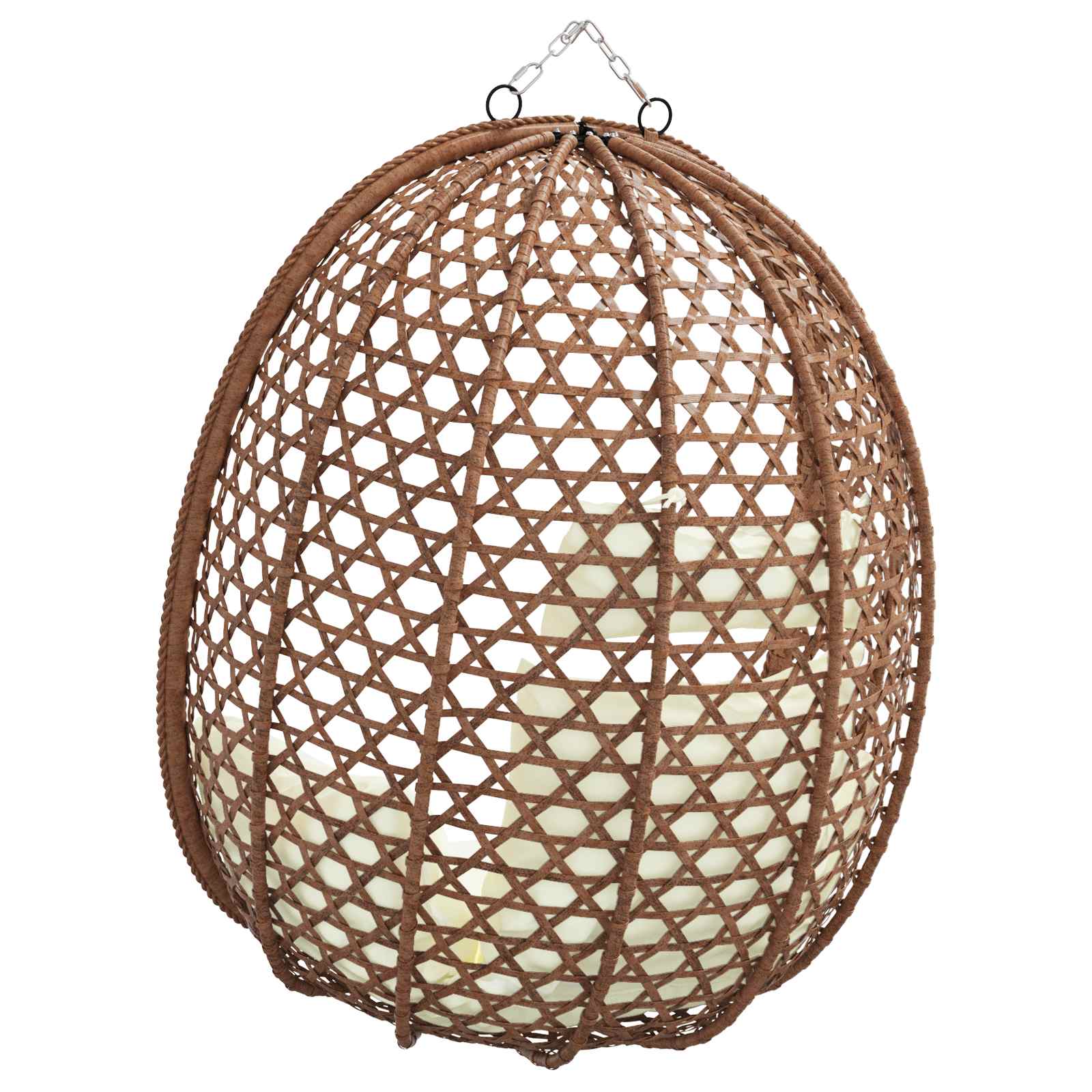 Hängesessel ohne Gestell Poly-Rattan 92 x 57,5 x 110 cm