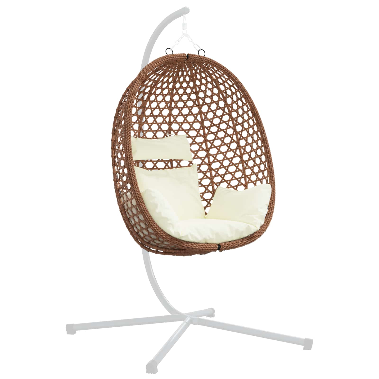 Hängesessel ohne Gestell Poly-Rattan 92 x 57,5 x 110 cm