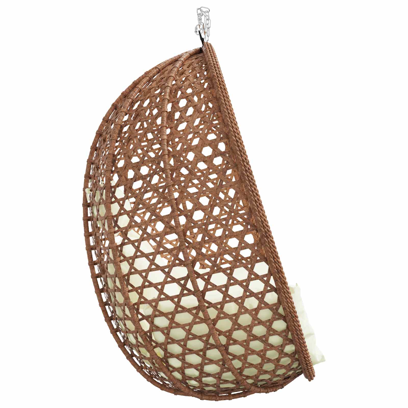 Hängesessel ohne Gestell Poly-Rattan 92 x 57,5 x 110 cm