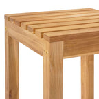 Barhocker 4 pcs Braun Massivholz Teak