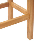 Barhocker 4 pcs Braun Massivholz Teak