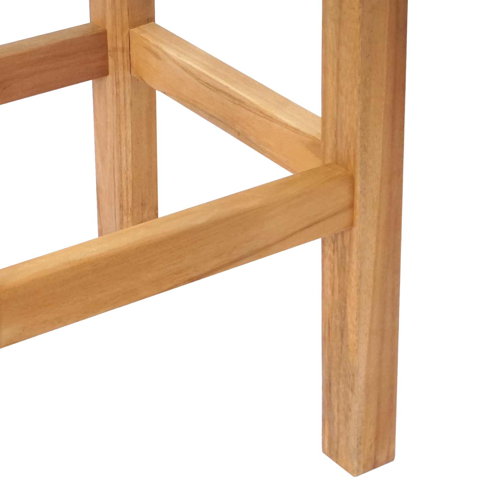 Barhocker 4 pcs Braun Massivholz Teak