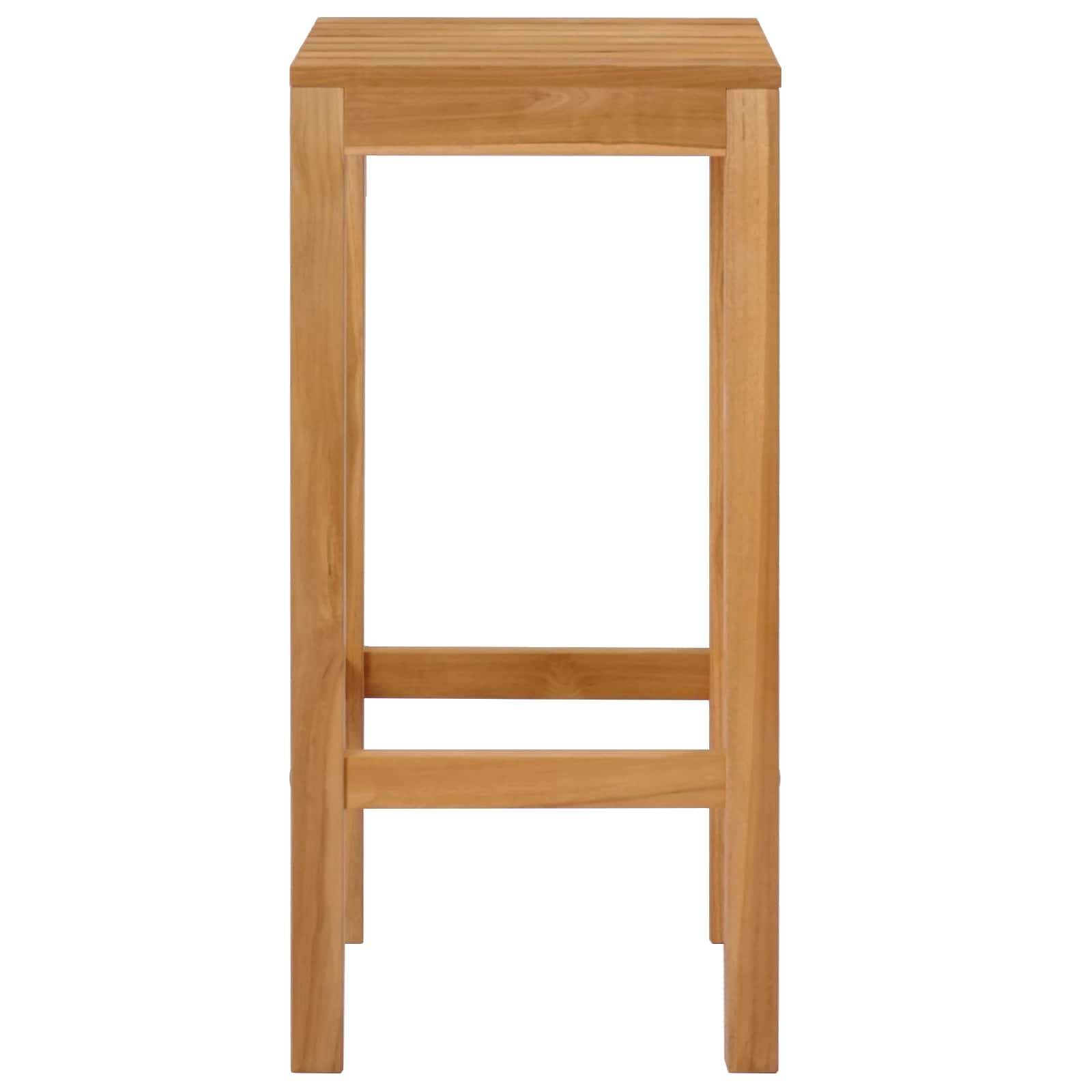 Barhocker 4 pcs Braun Massivholz Teak