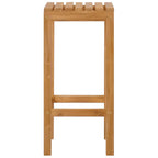 Barhocker 4 pcs Braun Massivholz Teak