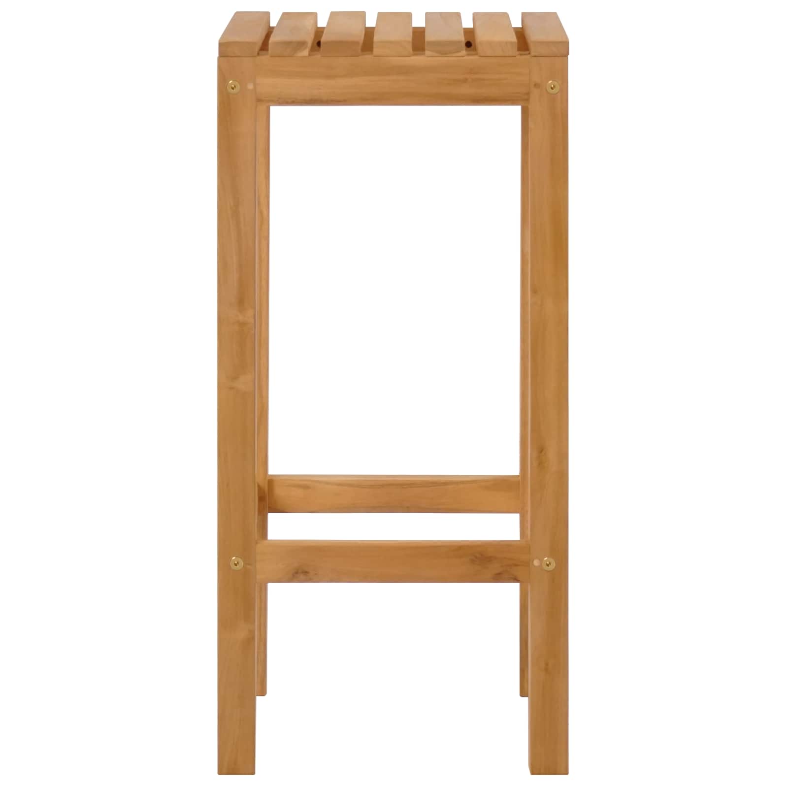 Barhocker 4 pcs Braun Massivholz Teak
