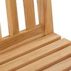 Barhocker 2 pcs Braun Massivholz Teak