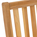 Barhocker 2 pcs Braun Massivholz Teak