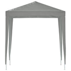 Party-Zelt 200 x 200 x 240 cm Hellgrau PE und Stahl