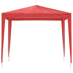 Party-Zelt 250 x 250 x 240 cm Rot PE und Stahl