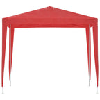 Party-Zelt 250 x 250 x 240 cm Rot PE und Stahl