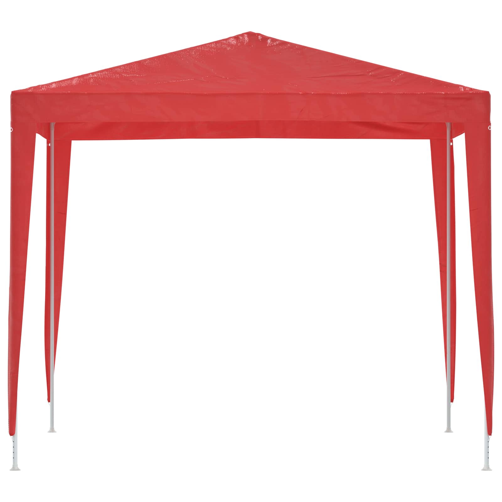 Party-Zelt 250 x 250 x 240 cm Rot PE und Stahl
