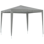 Party-Zelt 250 x 250 x 240 cm Hellgrau PE und Stahl