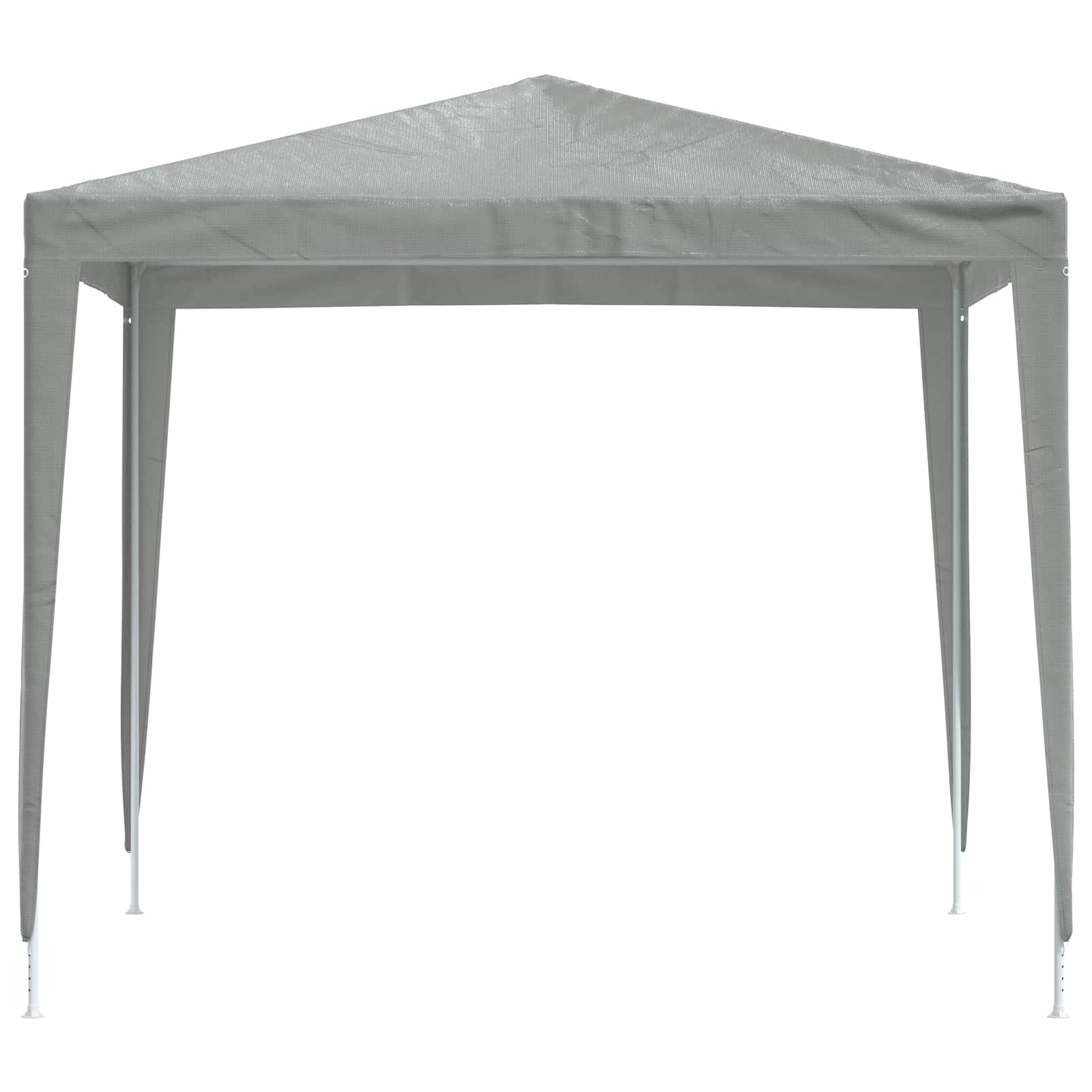 Party-Zelt 250 x 250 x 240 cm Hellgrau PE und Stahl