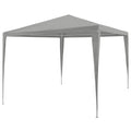 Partyzelt Hellgrau 300 x 300 x 255 cm PE und Stahl