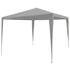 Partyzelt Hellgrau 300 x 300 x 255 cm PE und Stahl