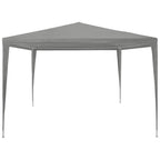 Partyzelt Hellgrau 300 x 300 x 255 cm PE und Stahl