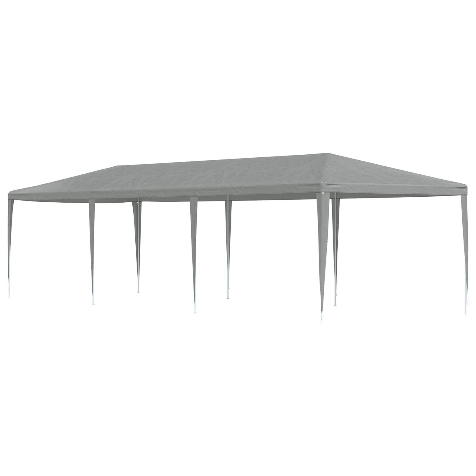 Partyzelt Hellgrau 900 x 300 x 255 cm PE und Stahl