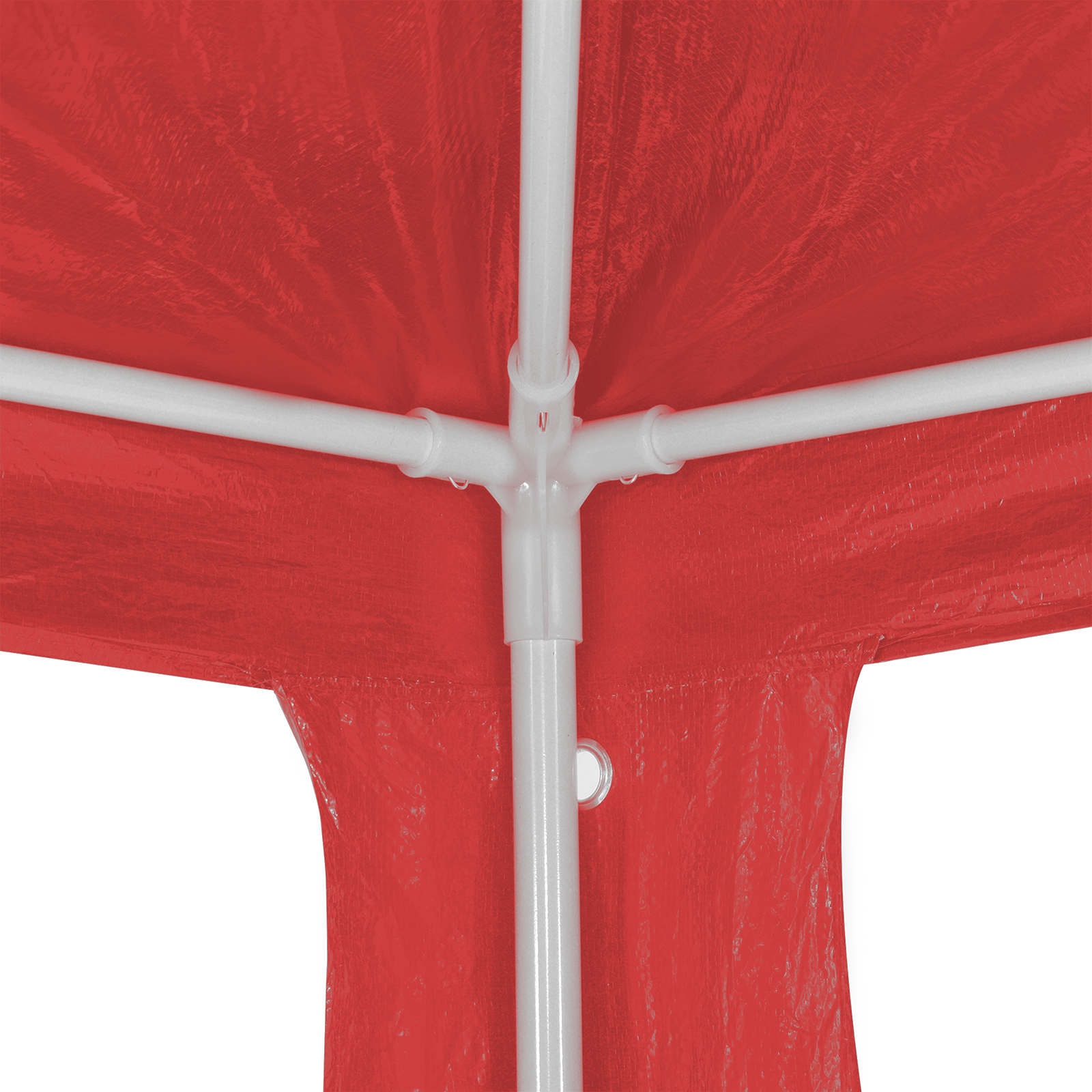 Partyzelt Rot 1200 x 300 x 255 cm PE und Stahl