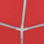 Party-Zelt Rot 250 x 250 x 240 cm PE und Stahl