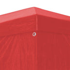 Party-Zelt 300 x 300 x 255 cm Rot PE und Stahl