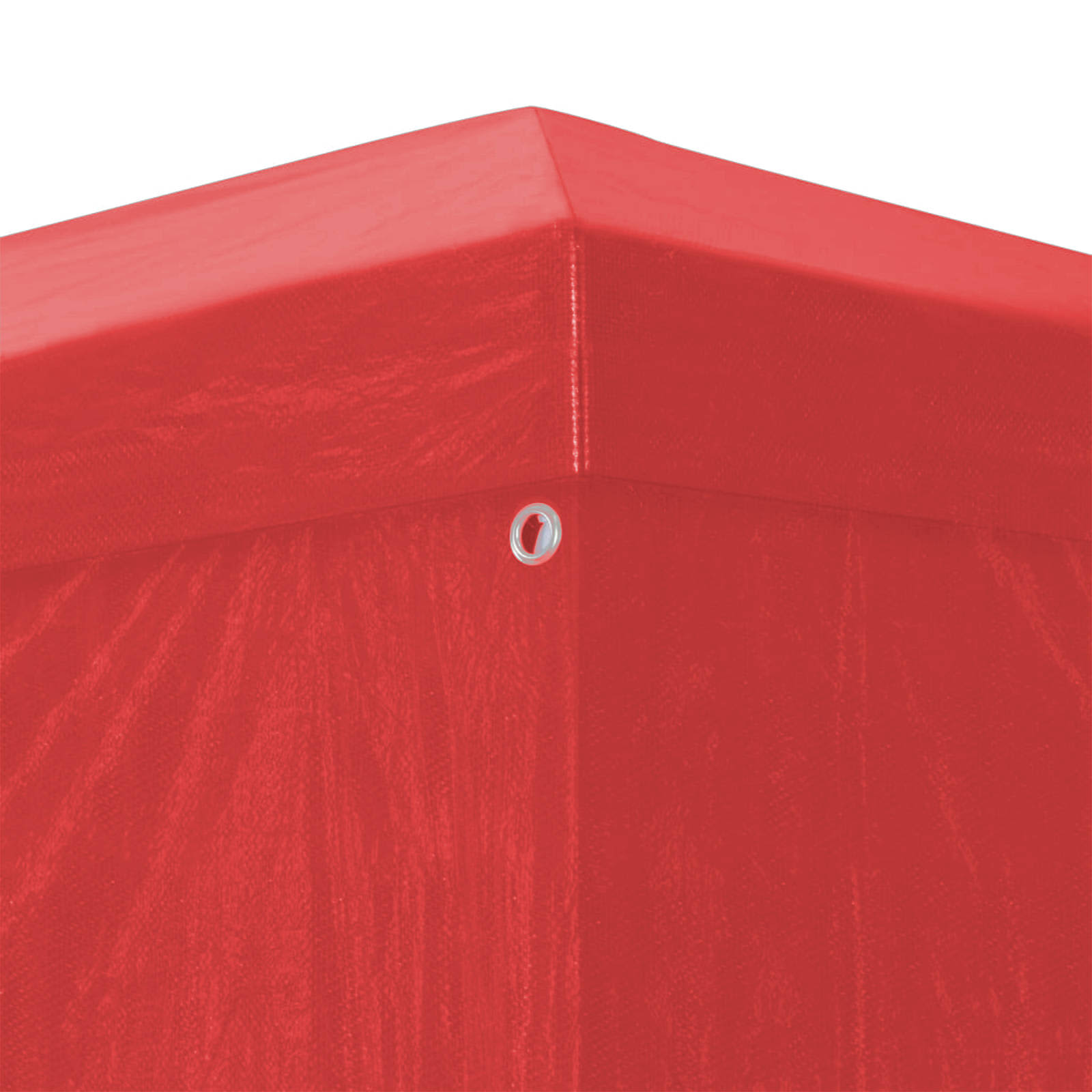Party-Zelt 300 x 300 x 255 cm Rot PE und Stahl