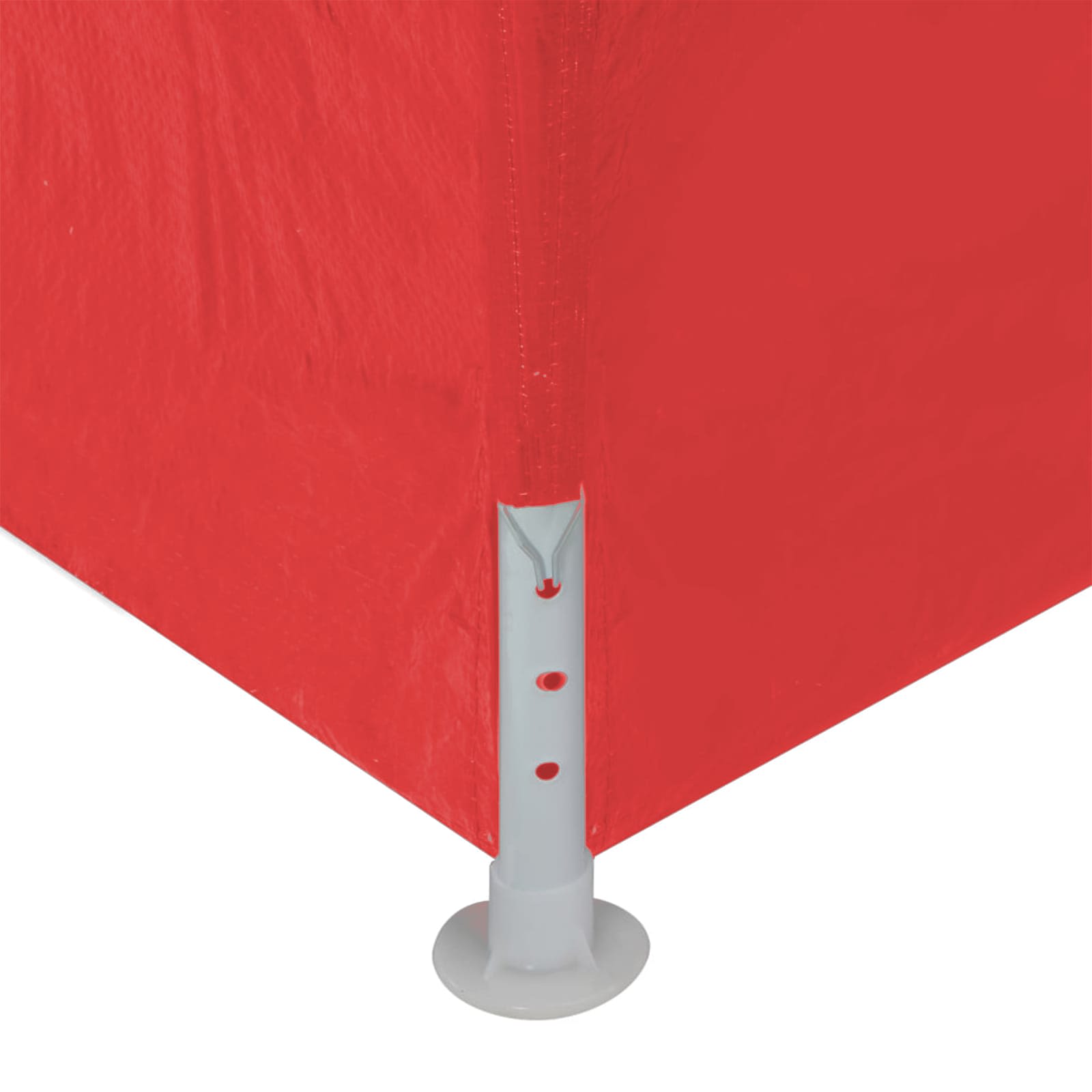 Party-Zelt 300 x 300 x 255 cm Rot PE und Stahl