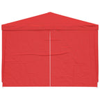 Party-Zelt 300 x 300 x 255 cm Rot PE und Stahl