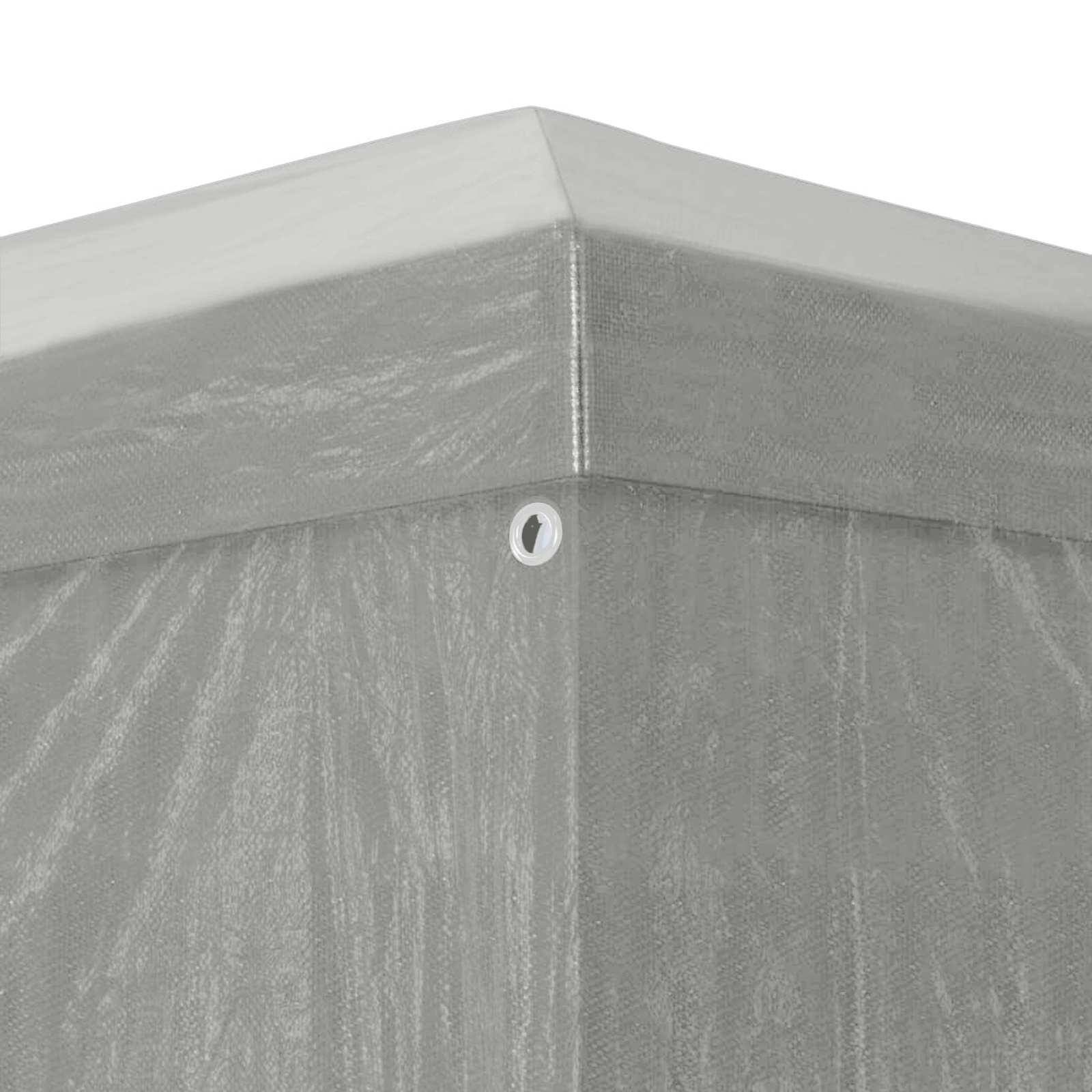 Party-Zelt 300 x 300 x 255 cm Hellgrau PE und Stahl