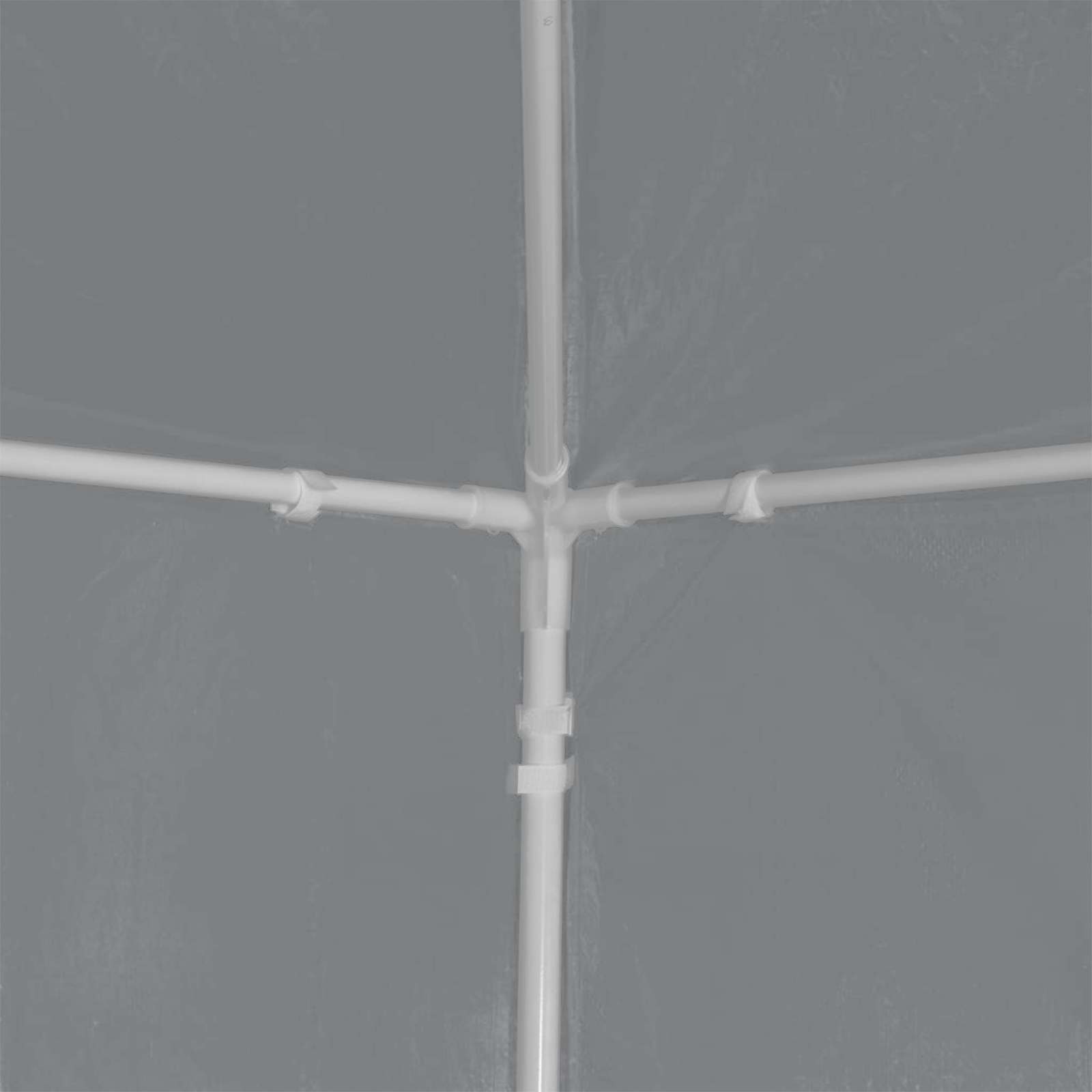 Party-Zelt 900 x 300 x 255 cm Hellgrau PE und Stahl