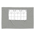 Party Zelt Seitenteil 2 pcs 300 x 195 cm Hellgrau PE und Stahl