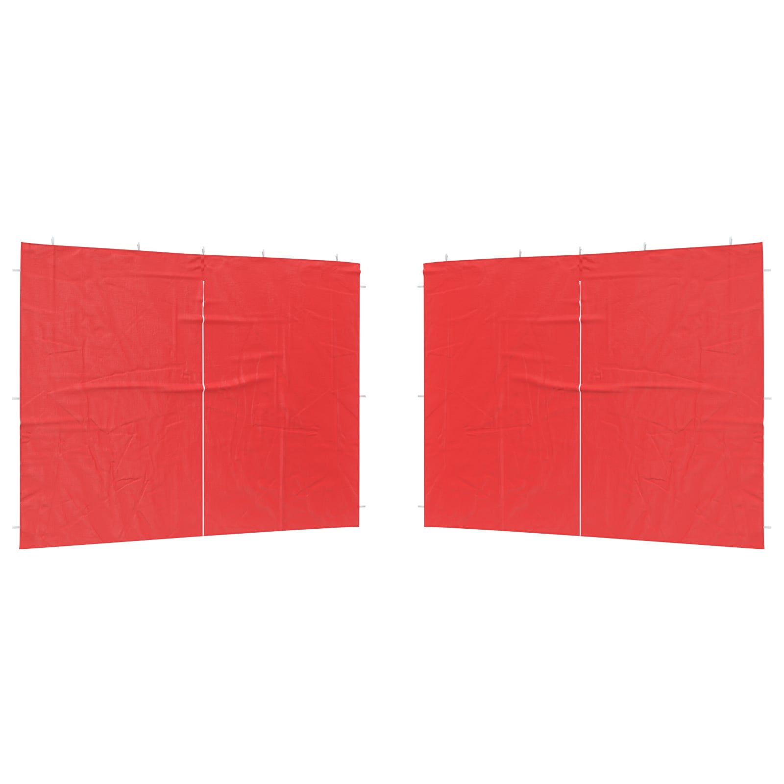Party Zelt Seitenteil 2 pcs Rot 300 x 195 cm PE und Stahl