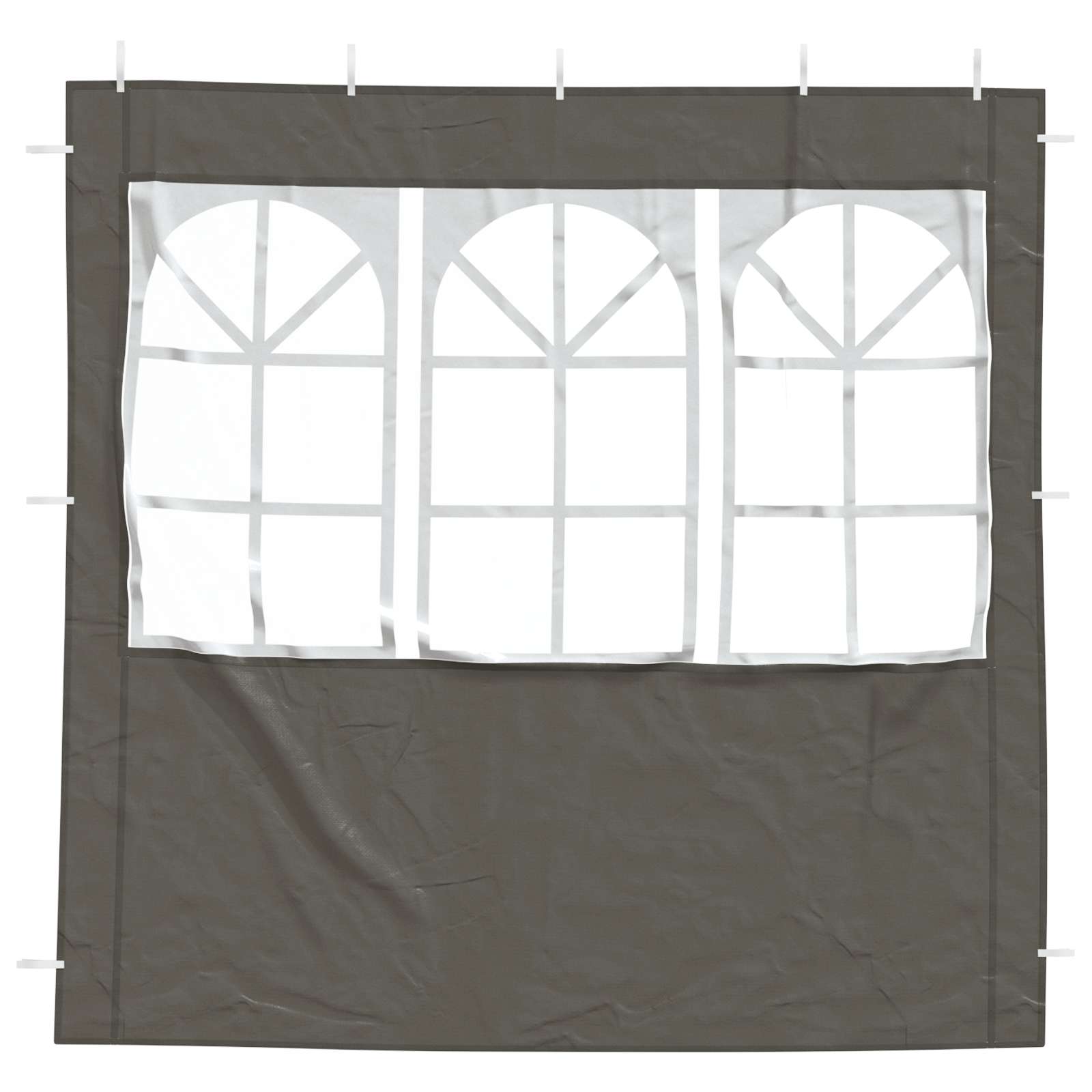 Party Zelt Seitenteil 2 pcs 200 x 195 cm Anthrazit PE und Stahl