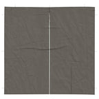 Party Zelt Seitenteil 2 pcs Anthrazit 200 x 195 cm PE und Stahl