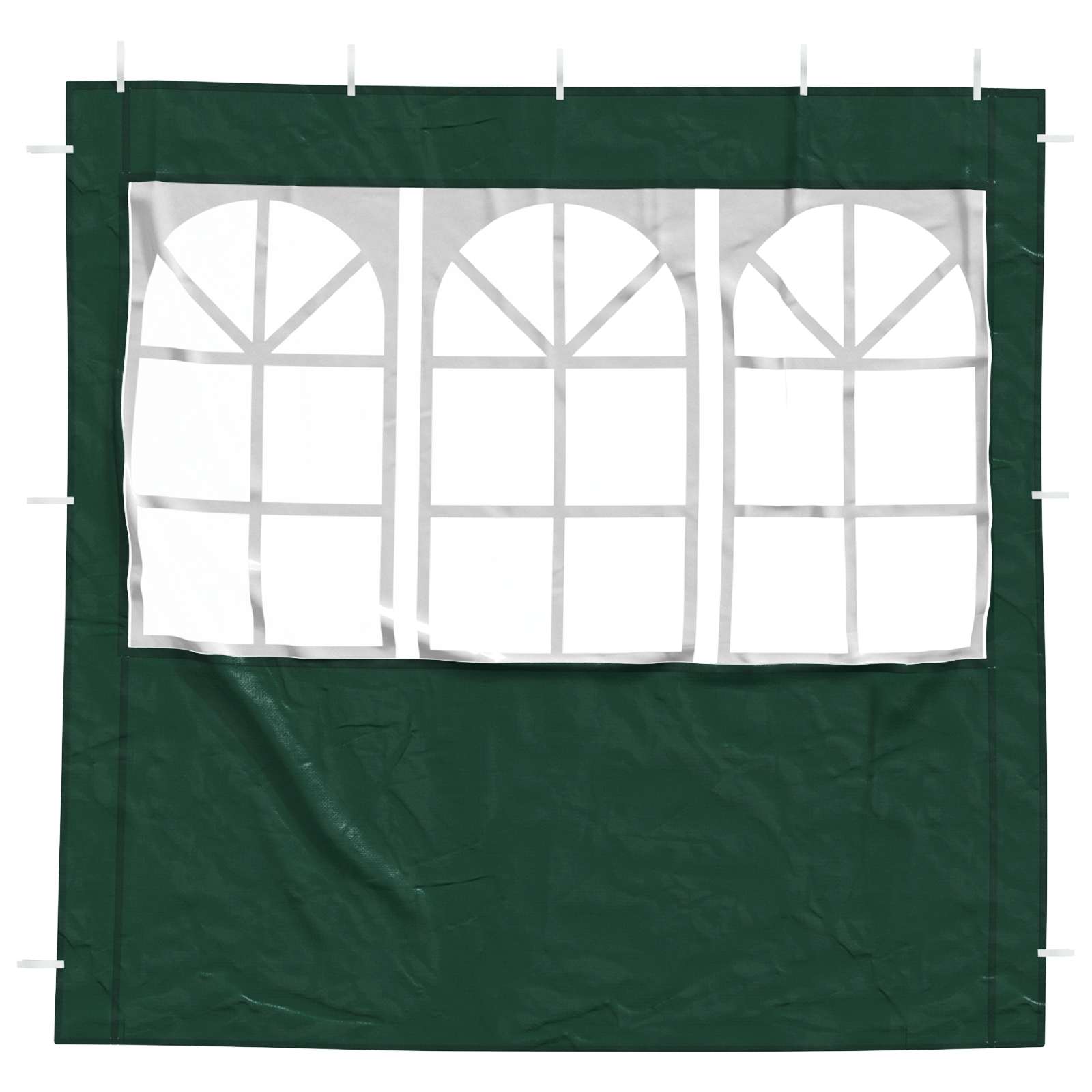 Party Zelt Seitenteil 2 pcs 200 x 195 cm Grün PE und Stahl