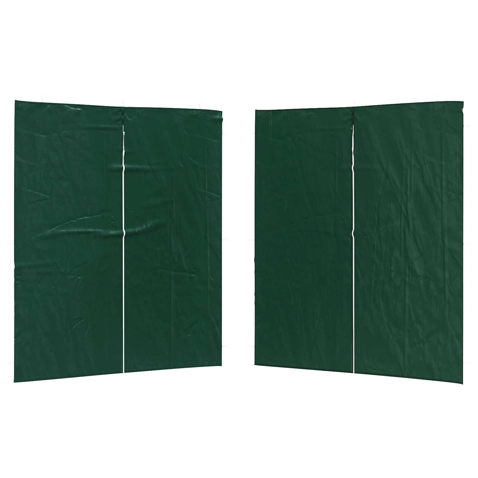 Party Zelt Seitenteil 2 pcs Grün 200 x 195 cm PE und Stahl
