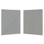 Party Zelt Seitenteil 2 pcs Hellgrau 200 x 195 cm PE und Stahl